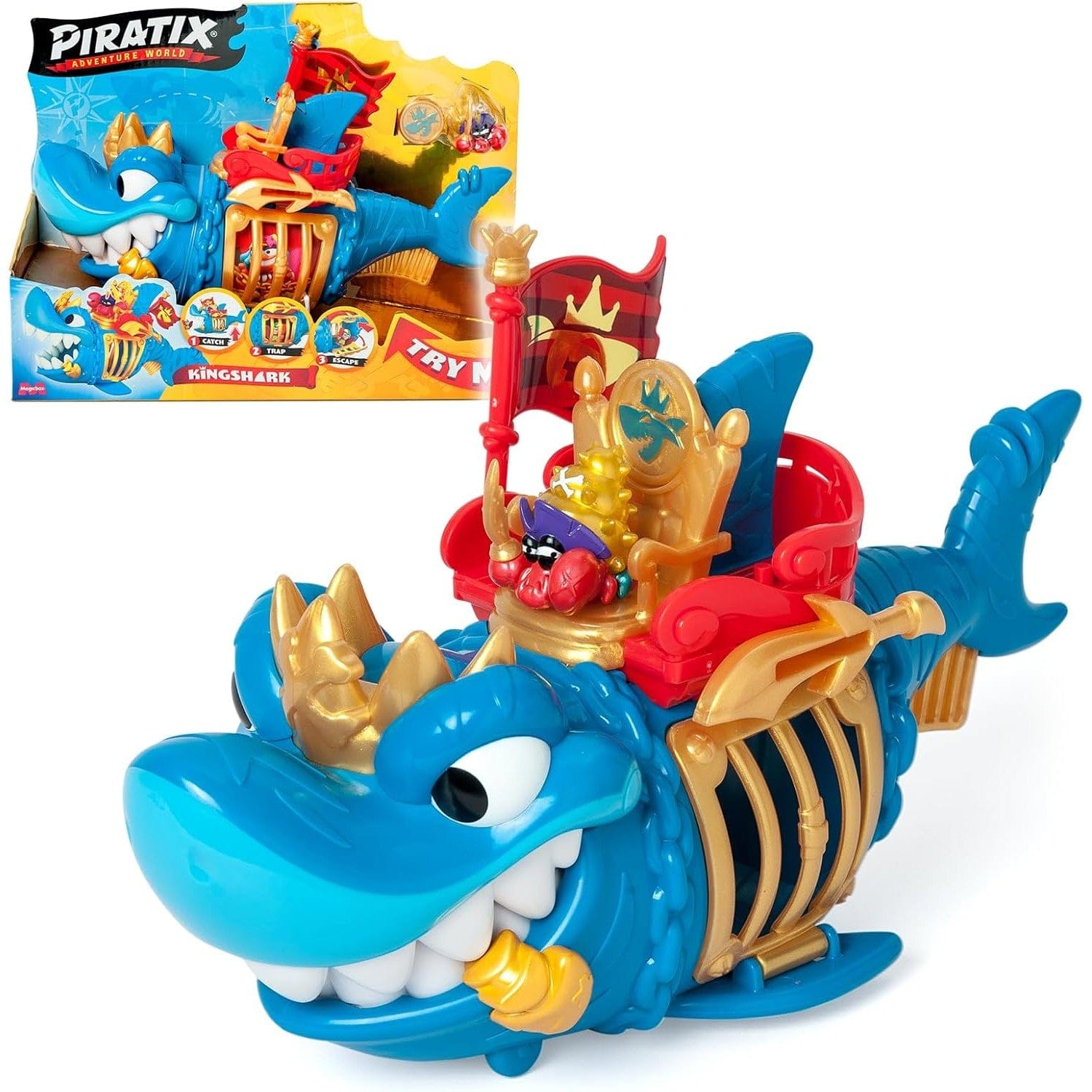 Piratix Adventure World King Shark Playset 8431618030417