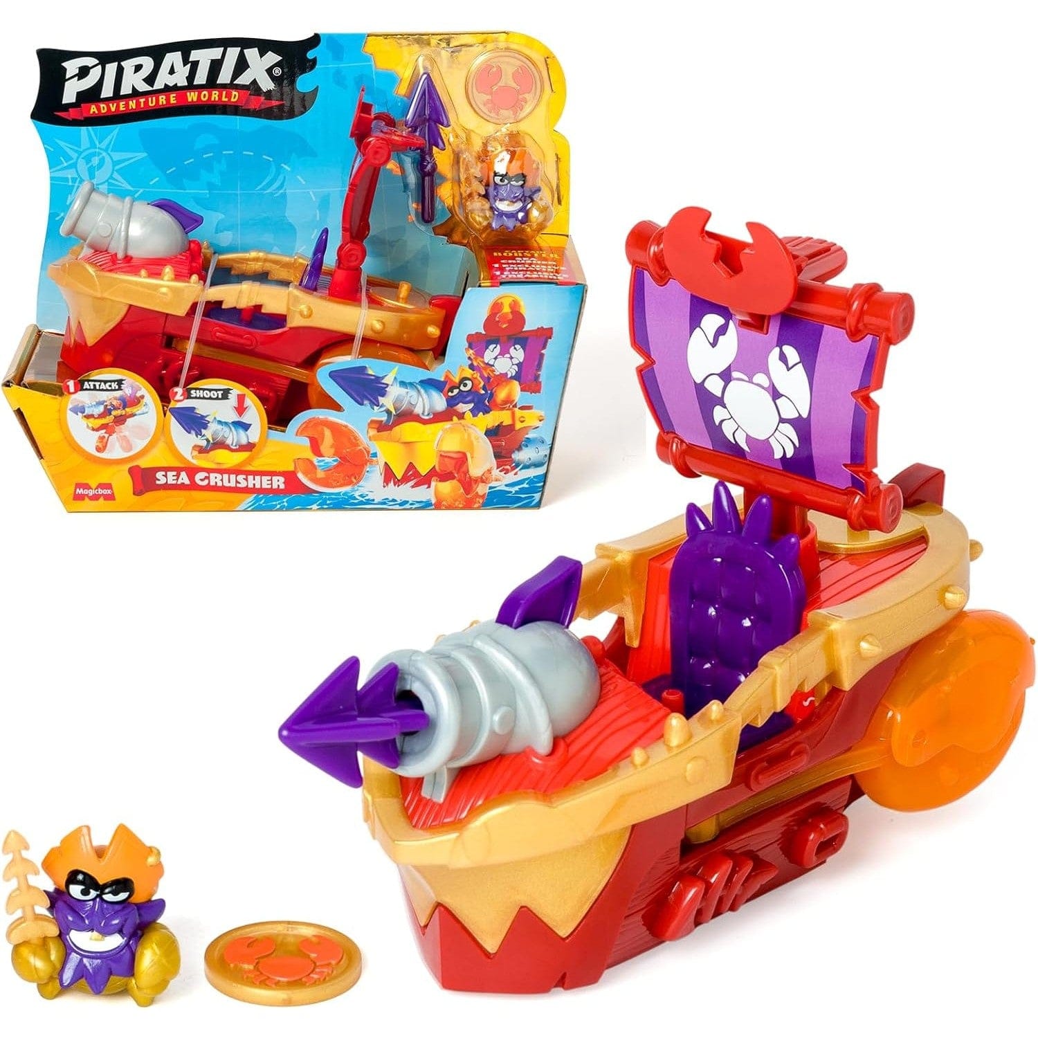 Piratix Adventure World Sea Crusher Vehicle 8431618030356