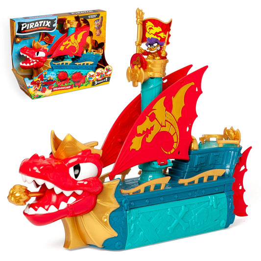 Piratix Dragon Ship 3-in-1 Pirate Playset 8431618044254