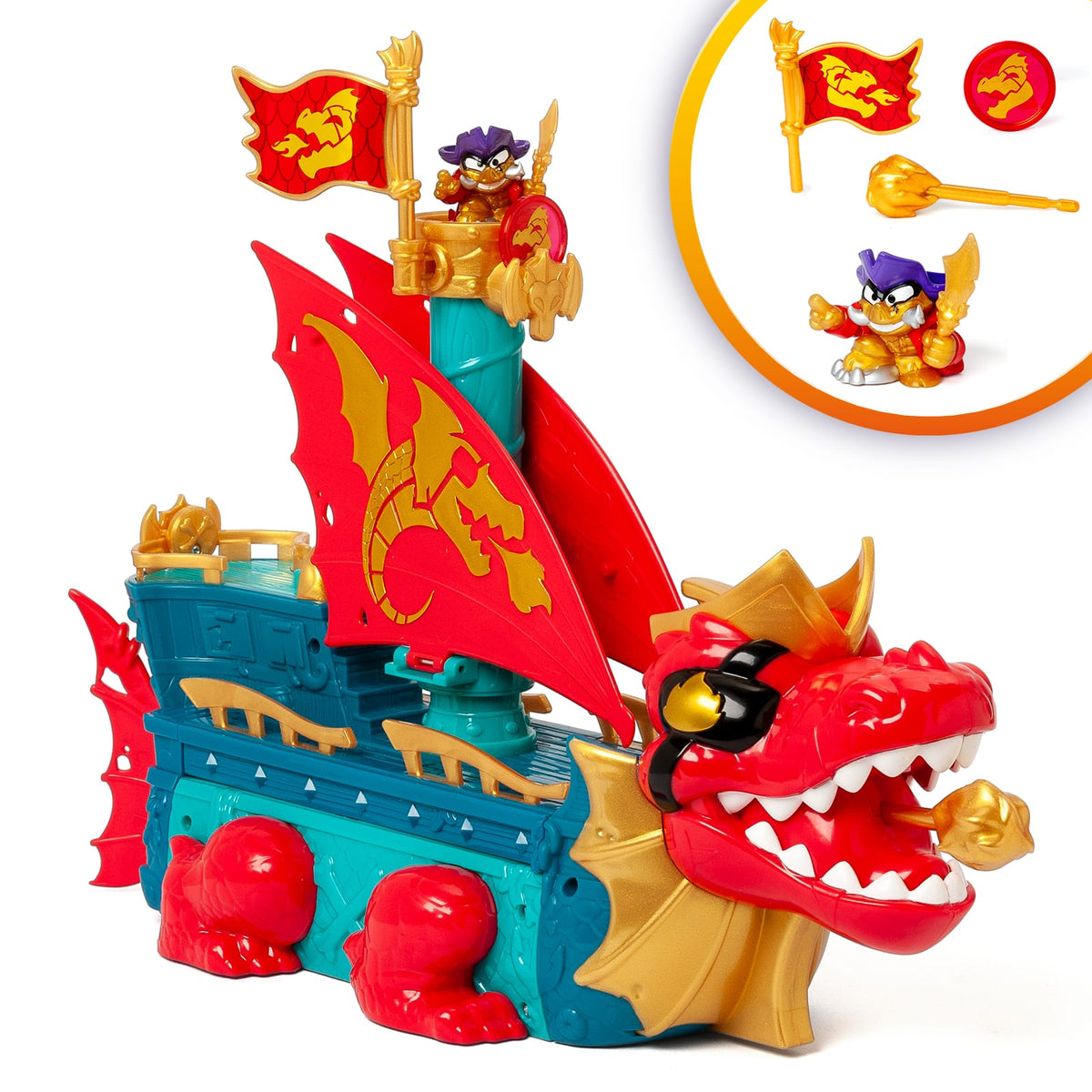 Piratix Dragon Ship 3-in-1 Pirate Playset 8431618044254