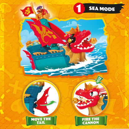 Piratix Dragon Ship 3-in-1 Pirate Playset 8431618044254