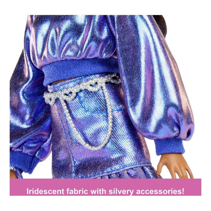 Barbie Deluxe Style Metallic Blue Sweater