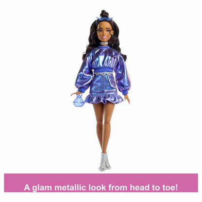 Barbie Deluxe Style Metallic Blue Sweater