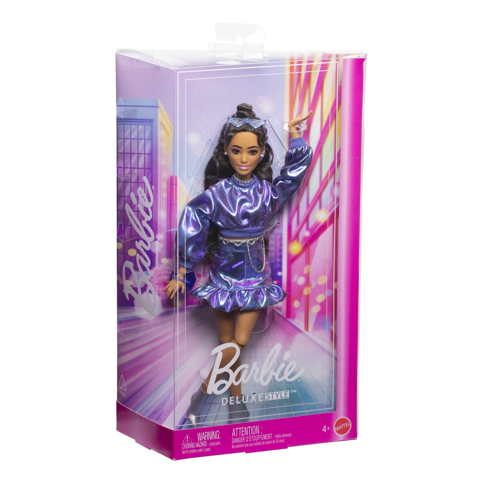 Barbie Deluxe Style Metallic Blue Sweater