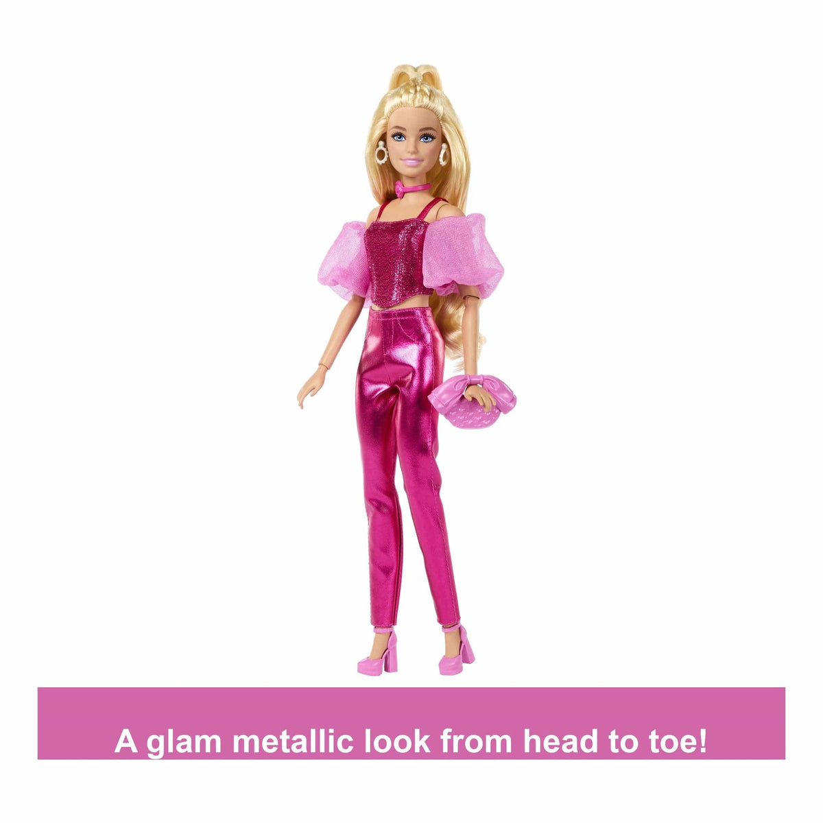 Barbie Deluxe Style Metallic Pink Corset