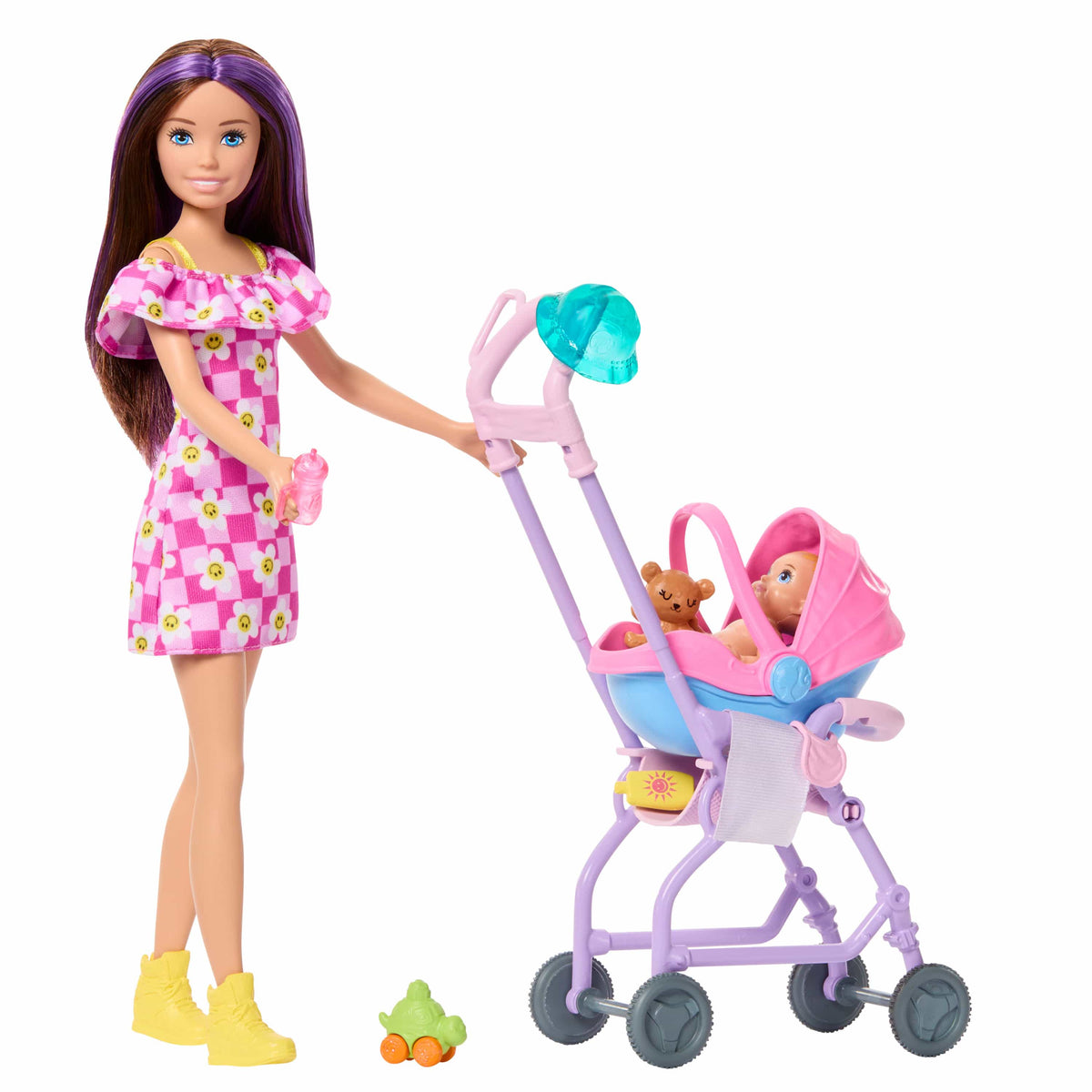 Barbie Family And Friends Stroller Playset With Premium Deluxe Accessories Suite