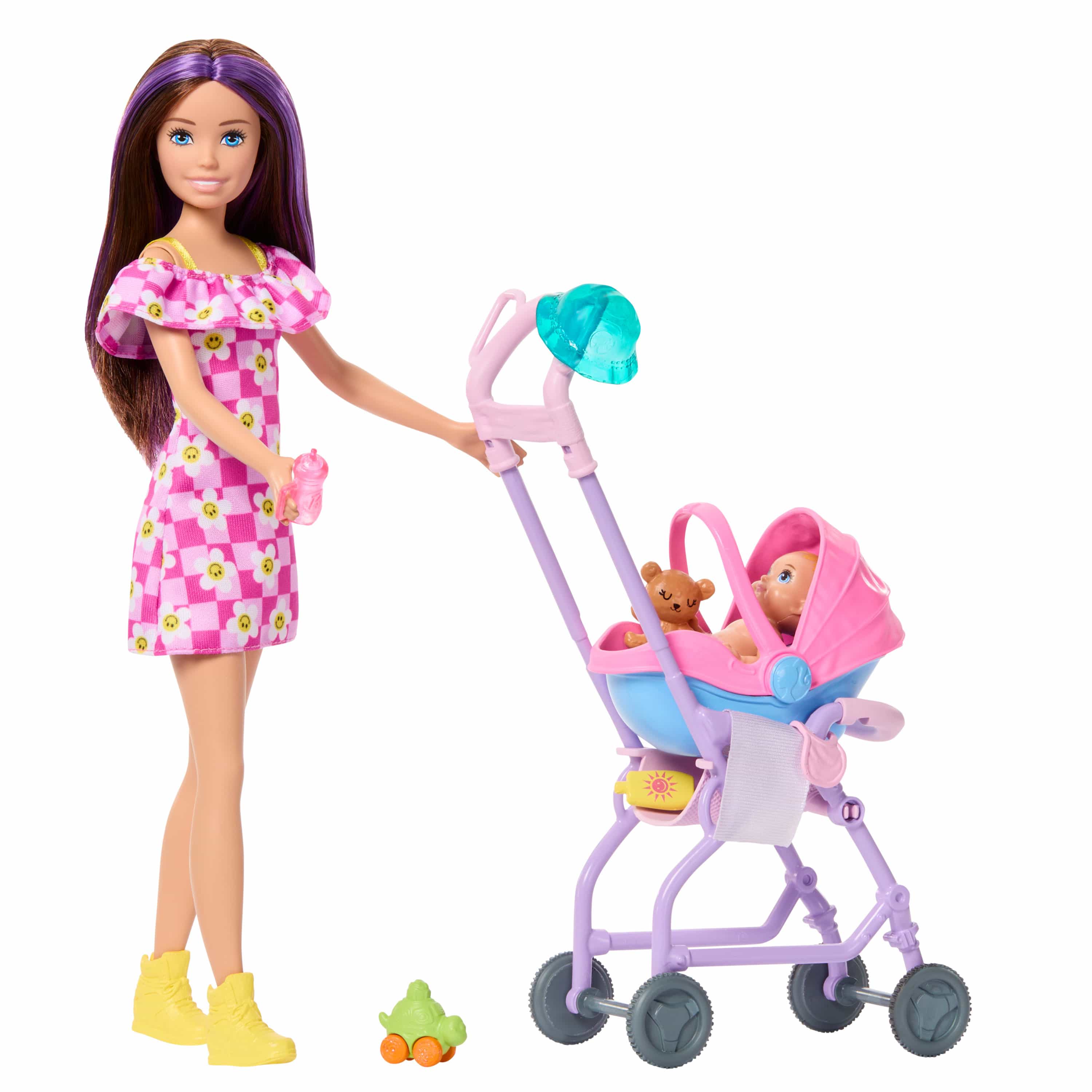 Barbie Family And Friends Stroller Playset With Premium Deluxe Accessories Suite