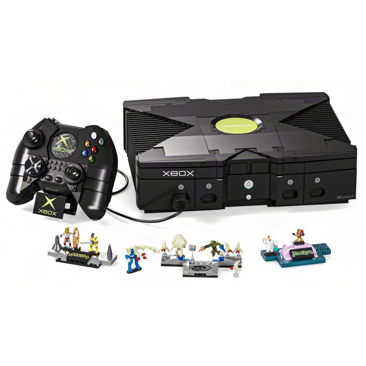 Mattel Brick Shop Xbox Original Console Building Set, 3,509 Pieces