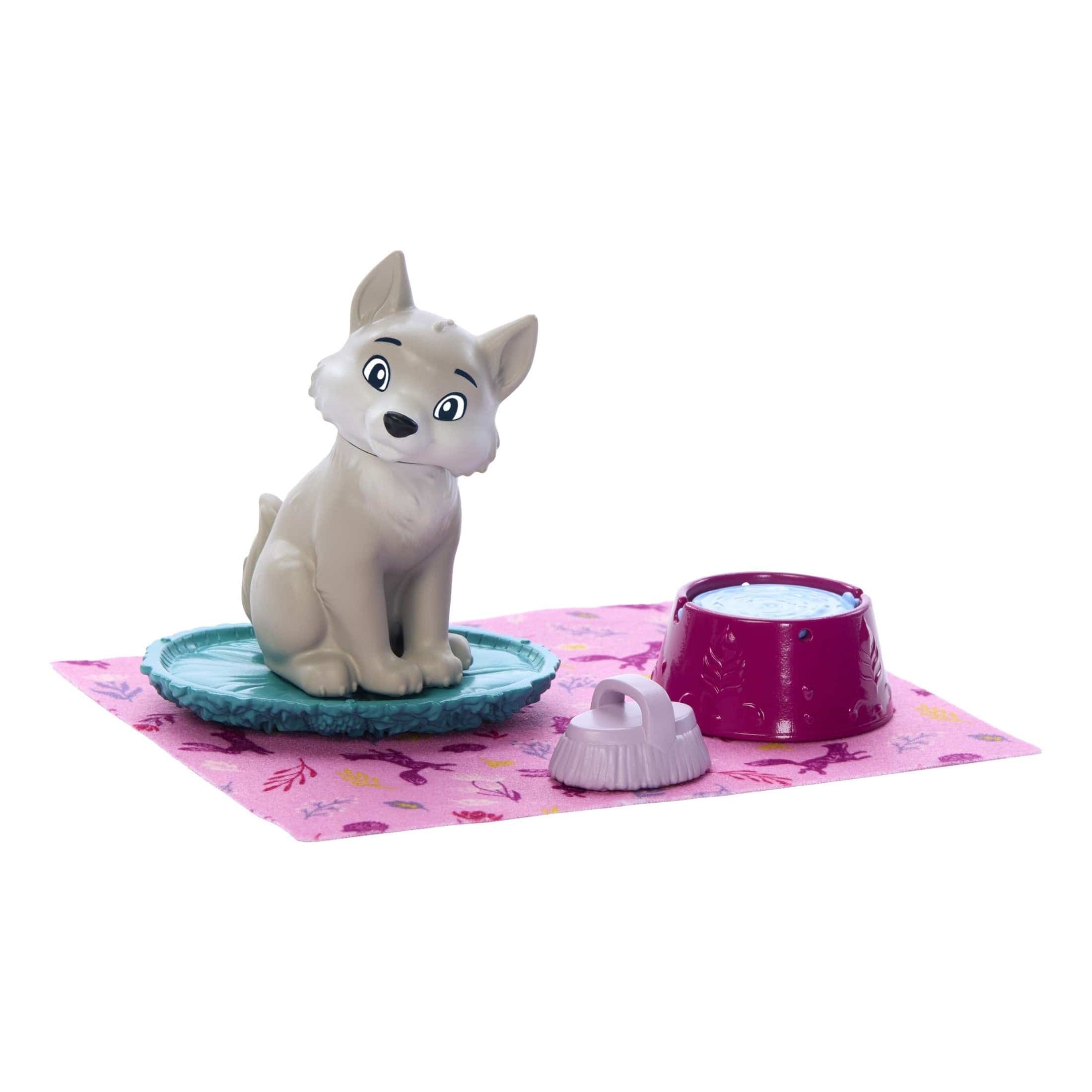 Disney Frozen Anna and Baby Wolf Toy Set 194735295913
