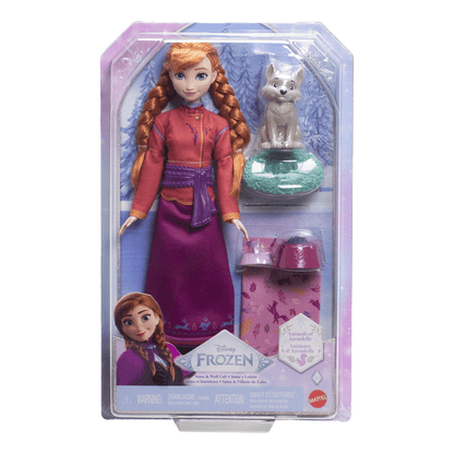 Disney Frozen Anna and Baby Wolf Toy Set 194735295913