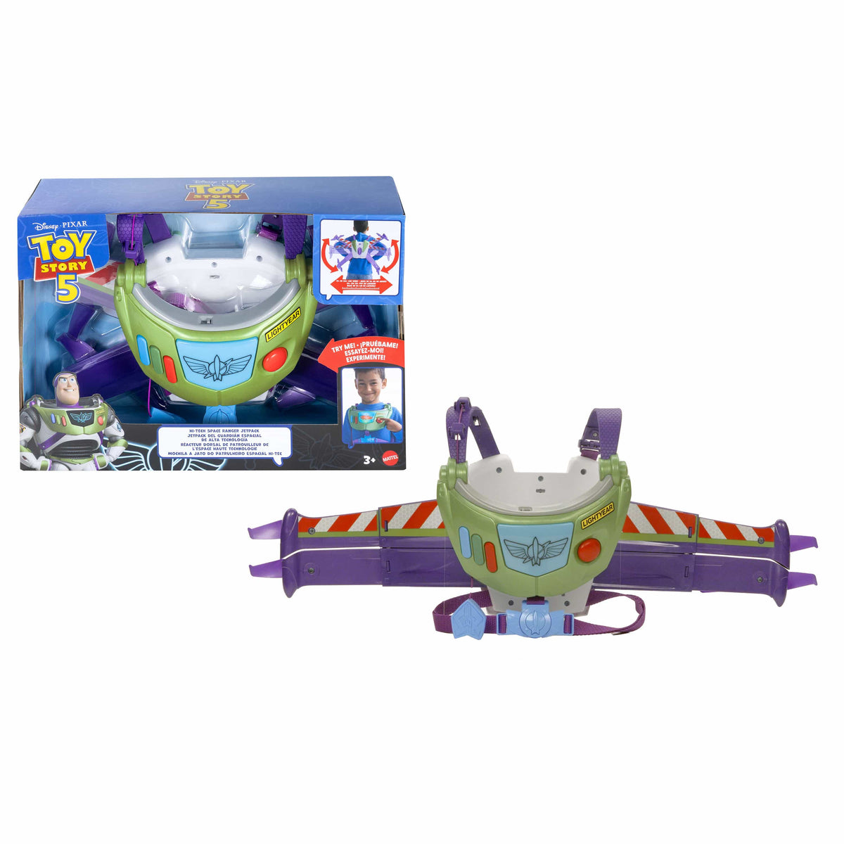 Disney Pixar Toy Story 5 Buzz Lightyear Hi-Tech Space Ranger Jetpack 194735356744