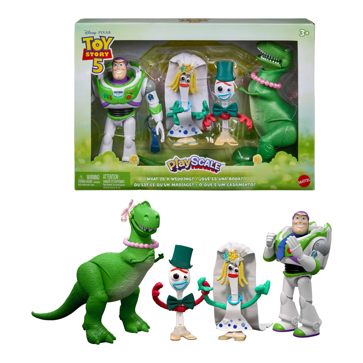 Disney Pixar Toy Story 5 What Is a Wedding? 7-Inch PlayScale Figure 4-Pack 194735356447