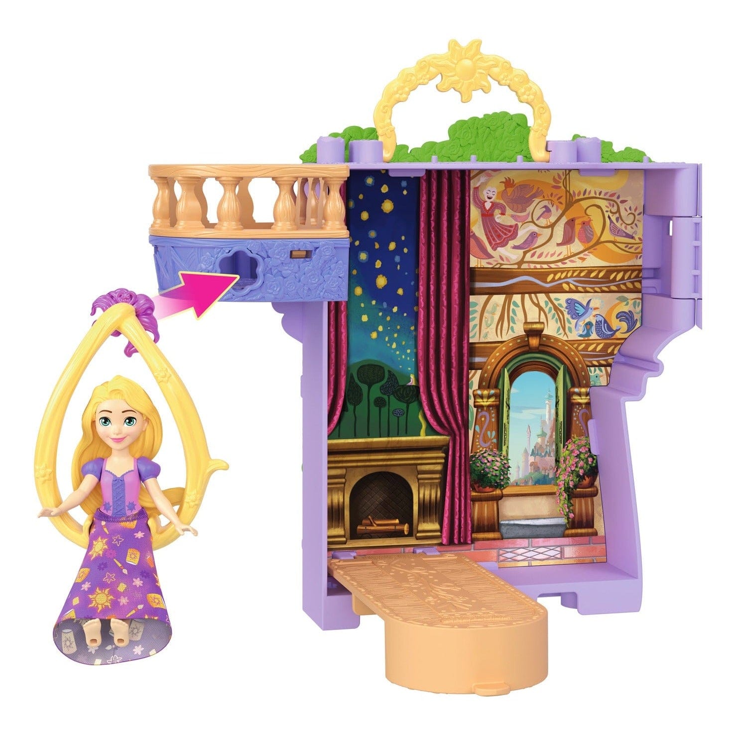 Disney Princess Rapunzel Stacking Castle Toy Set