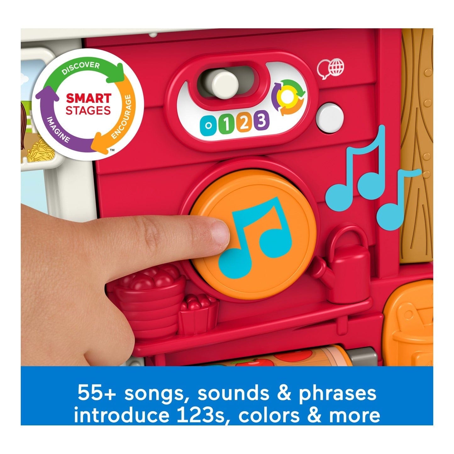 Fisher Price Caring Fun Animal Farm Toy for Preschool Children with Soft Animal Characters and Vibrant Colors