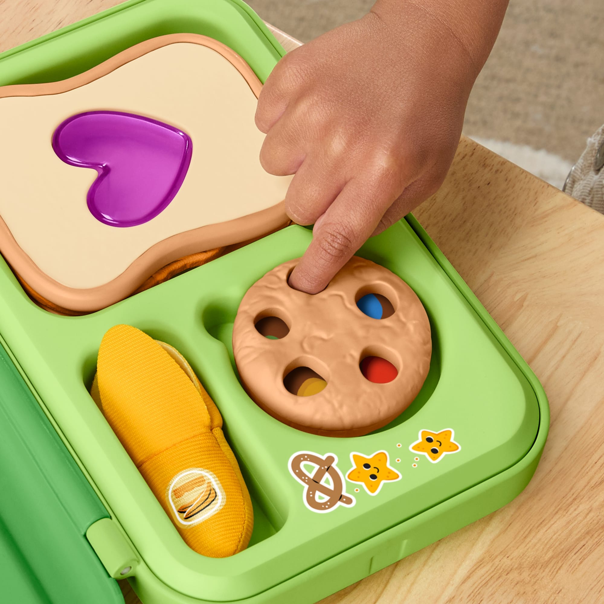 Fisher-Price Friendship Forest Activity Lunchbox With Snack Compartments And Easy-Open Design