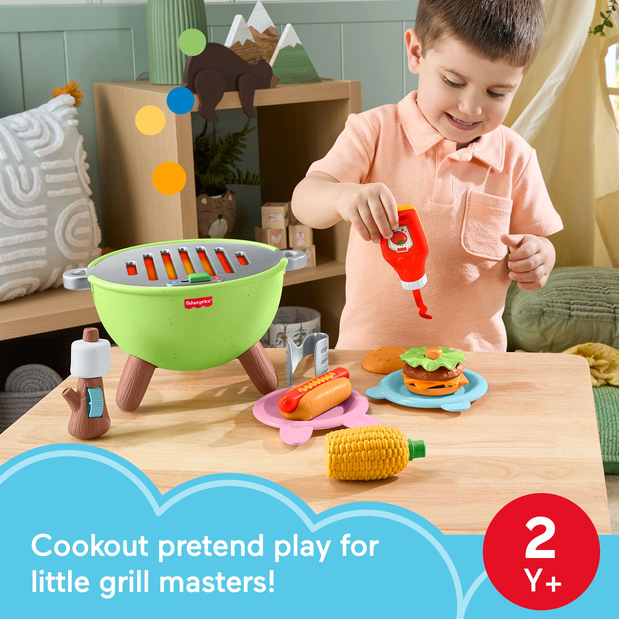 Fisher-Price Friendship Forest All-Access Interactive Learning Activity Grill Playset