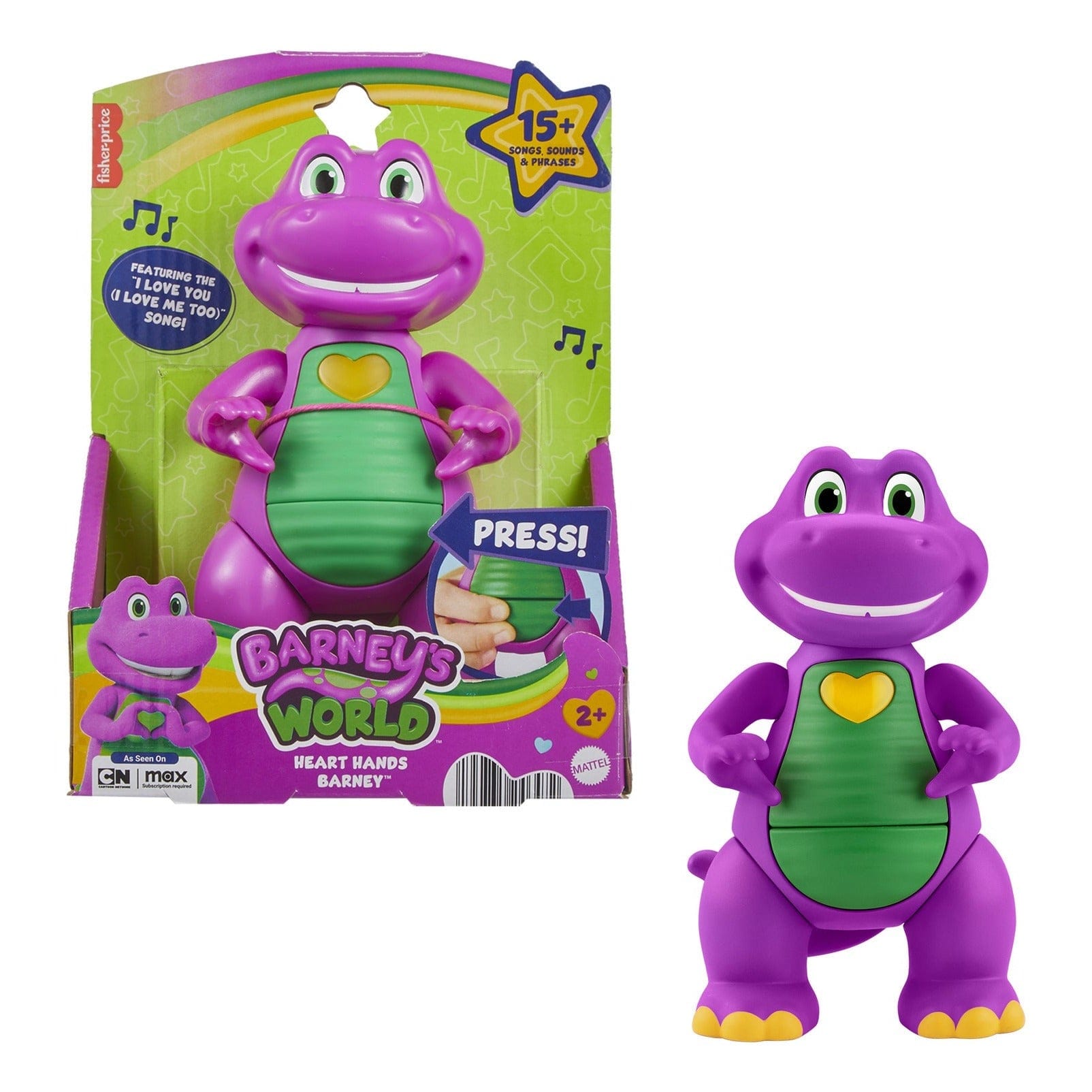 Fisher Price Heart Hands Barney Toy for Creative Imaginative Play