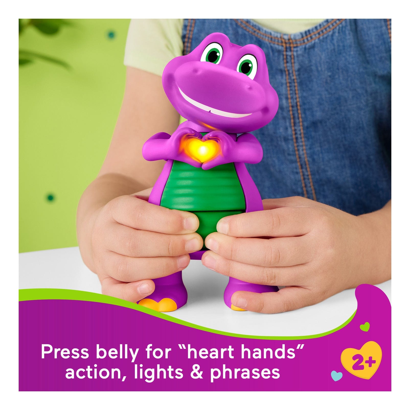 Fisher Price Heart Hands Barney Toy for Creative Imaginative Play