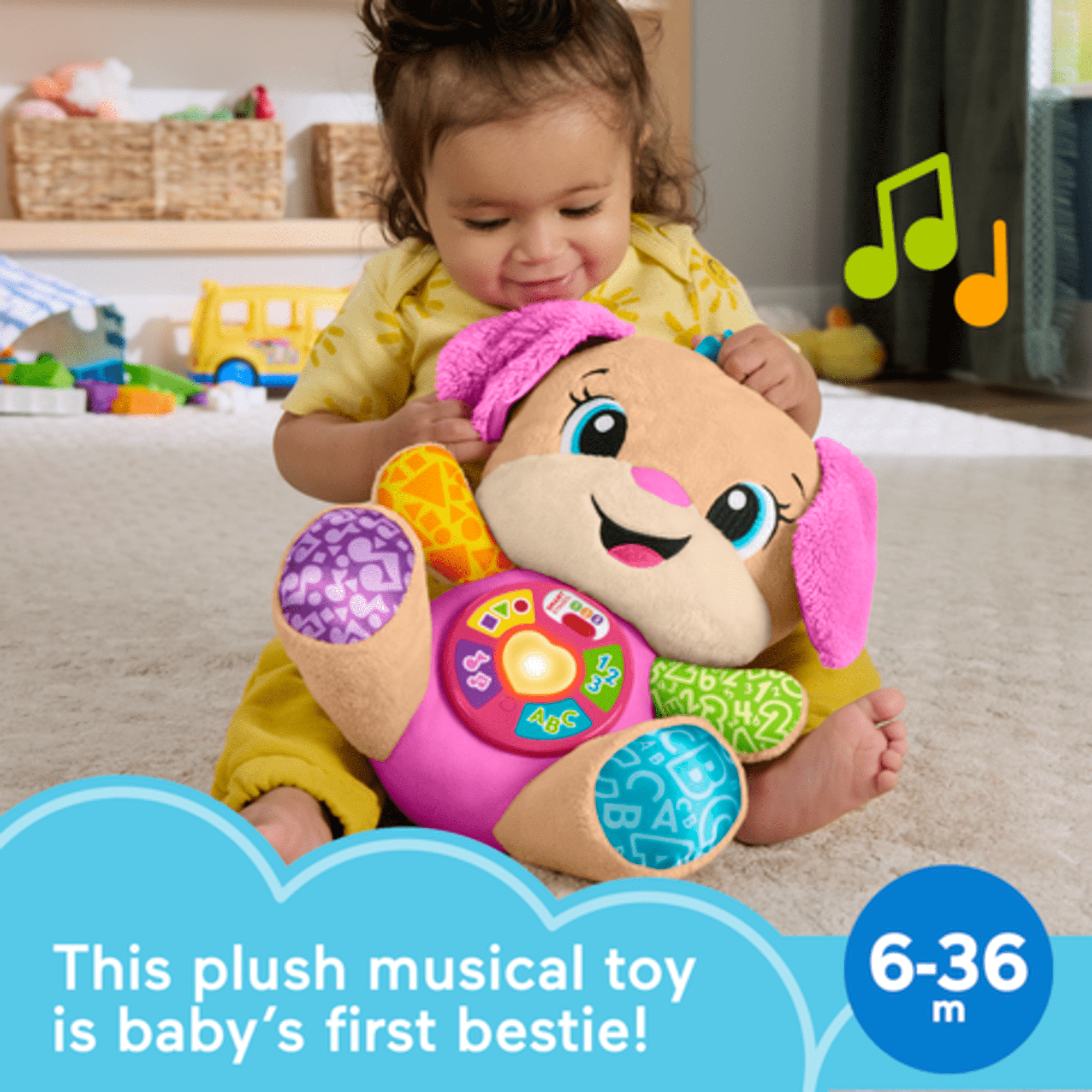 Fisher Price Laugh and Learn Smart Stages Sister Plush Toy 194735293988