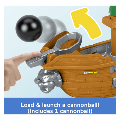 Fisher-Price Little People Bowser's Airship Mighty Playset With Figures And Accessories