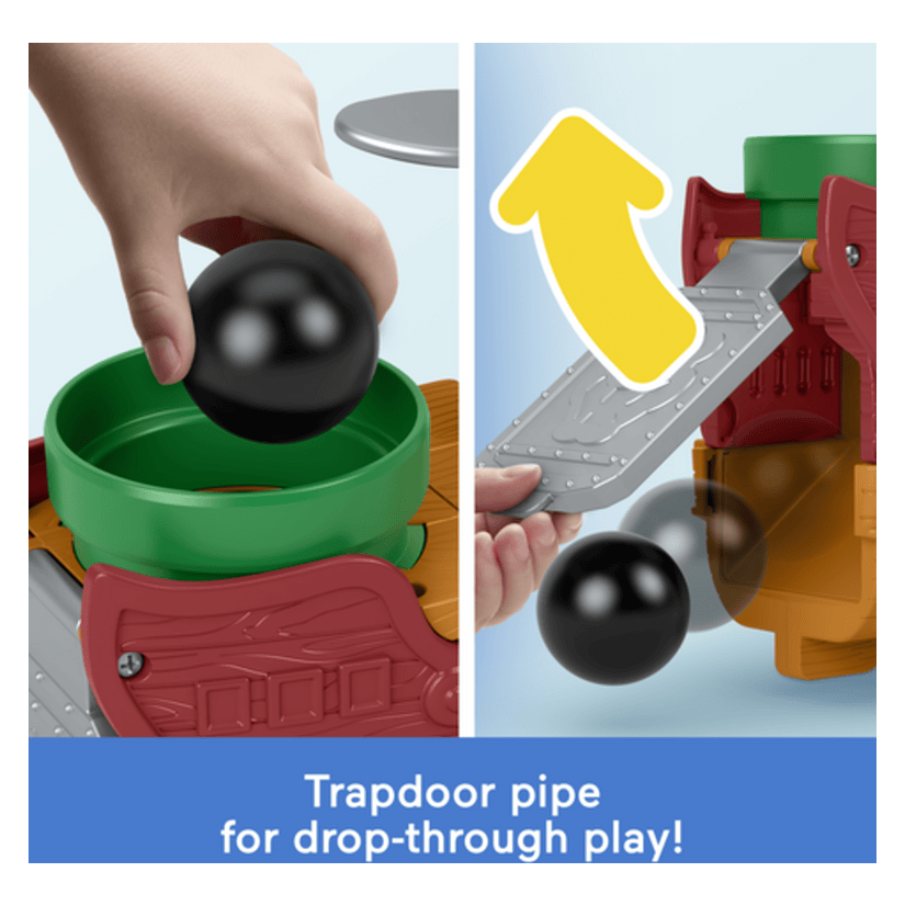 Fisher-Price Little People Bowser's Airship Mighty Playset With Figures And Accessories