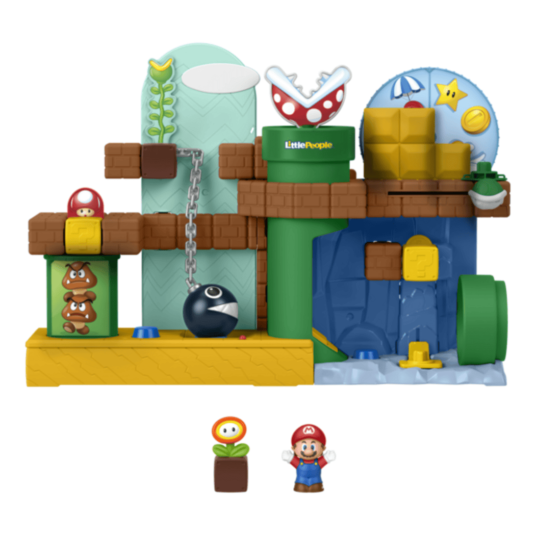 Fisher-Price Little People Super Mario Adventure Playset With Figures And Accessories