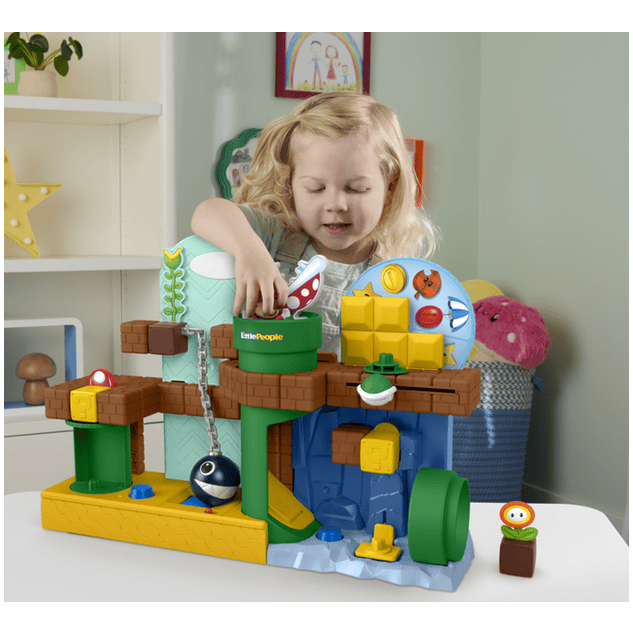 Fisher-Price Little People Super Mario Adventure Playset With Figures And Accessories