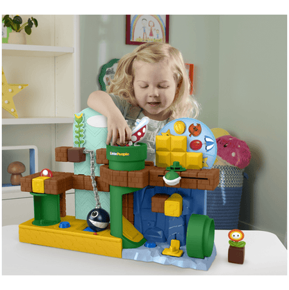 Fisher-Price Little People Super Mario Adventure Playset With Figures And Accessories