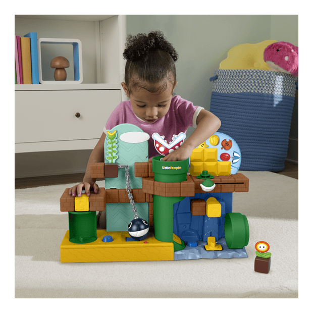 Fisher-Price Little People Super Mario Adventure Playset With Figures And Accessories