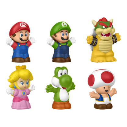 Fisher-Price Little People Super Mario Figure Pack for Preschool Mario Fans and Collectors