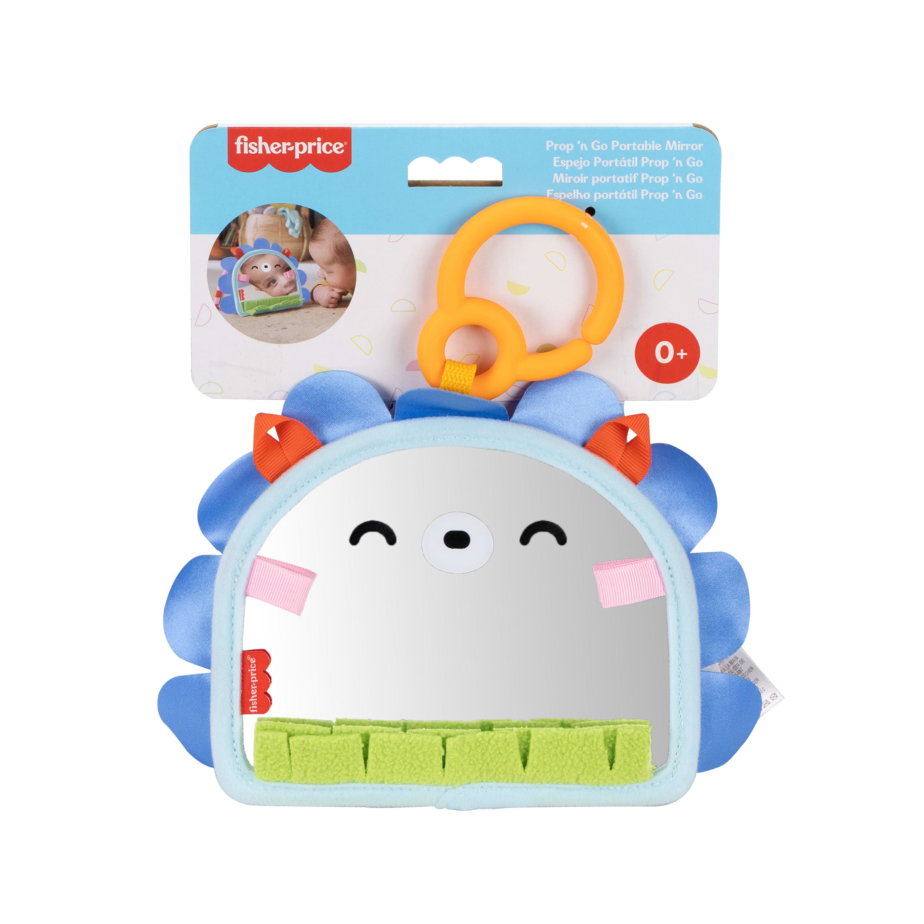 Fisher-Price Prop N Go Ultra Lightweight Durable Portable Mirror Travel Toy Accessory