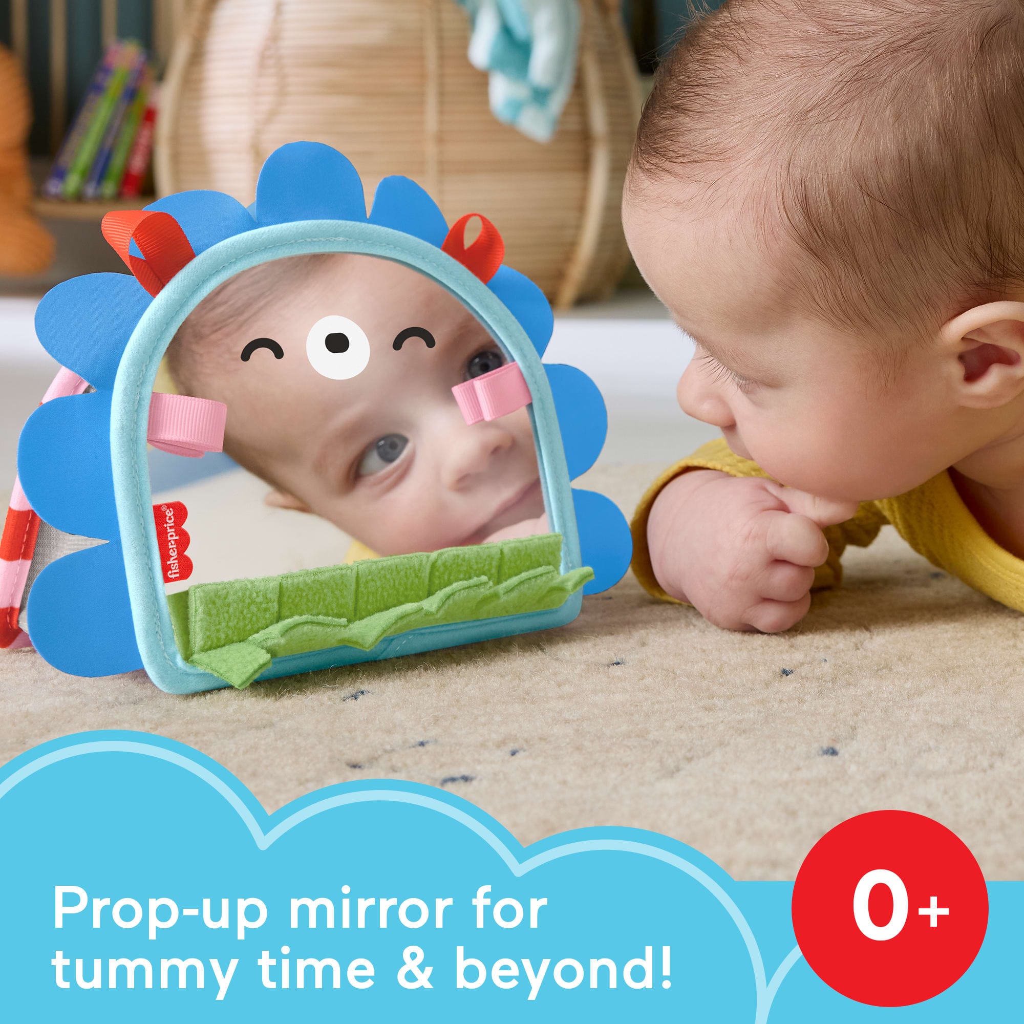 Fisher-Price Prop N Go Ultra Lightweight Durable Portable Mirror Travel Toy Accessory