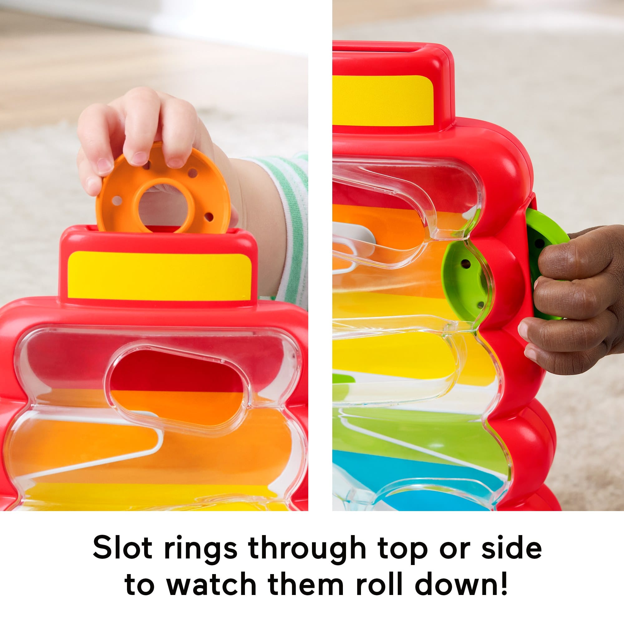 Fisher-Price Rock-A-Stack Drop-Through Stacking Toy For Early Learning Development