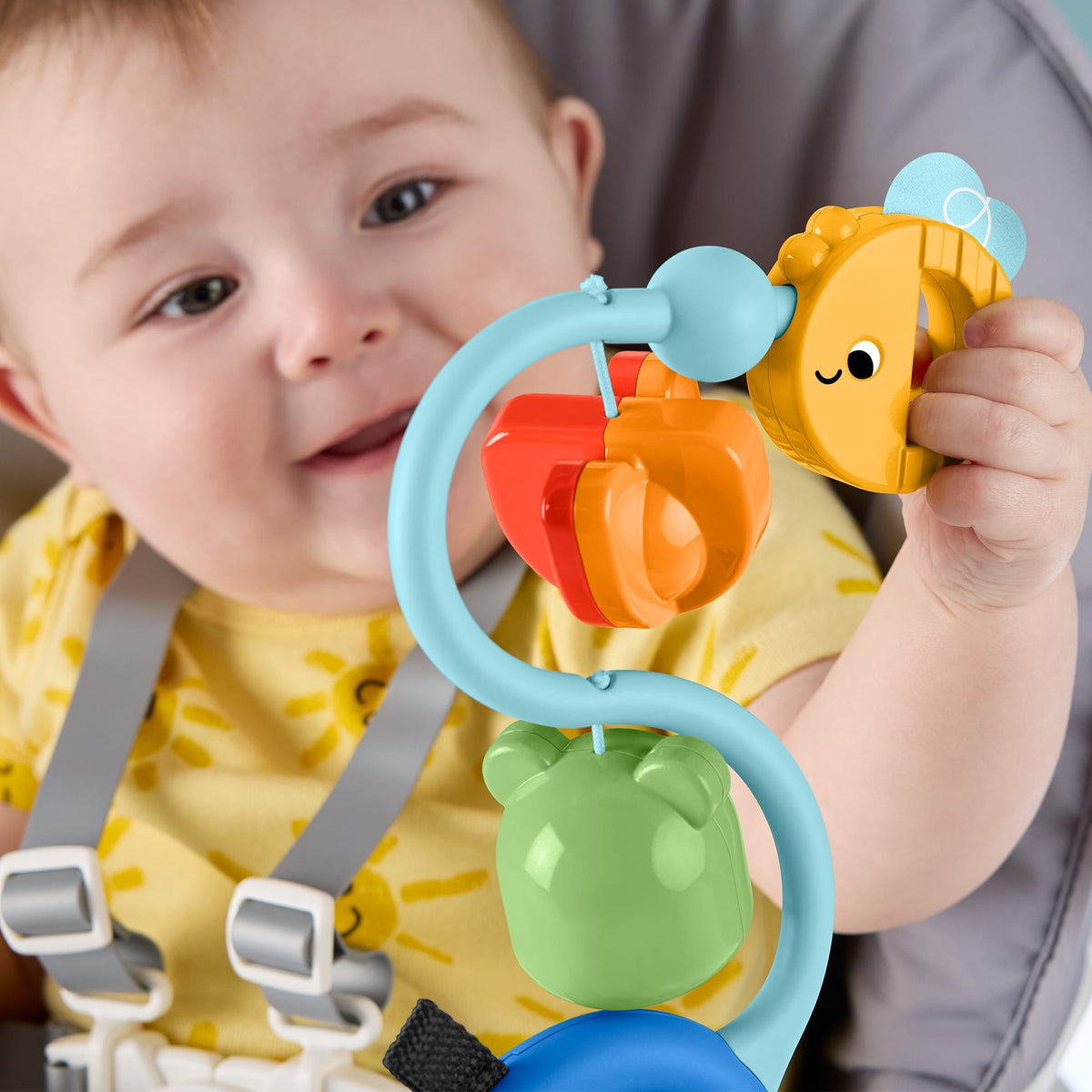 Fisher-Price Sensory Developmental High Chair Toy For Early Brain Senses Stimulation