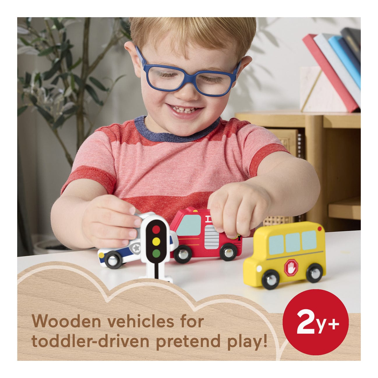 Fisher Price Wooden Small Vehicle Set of Five