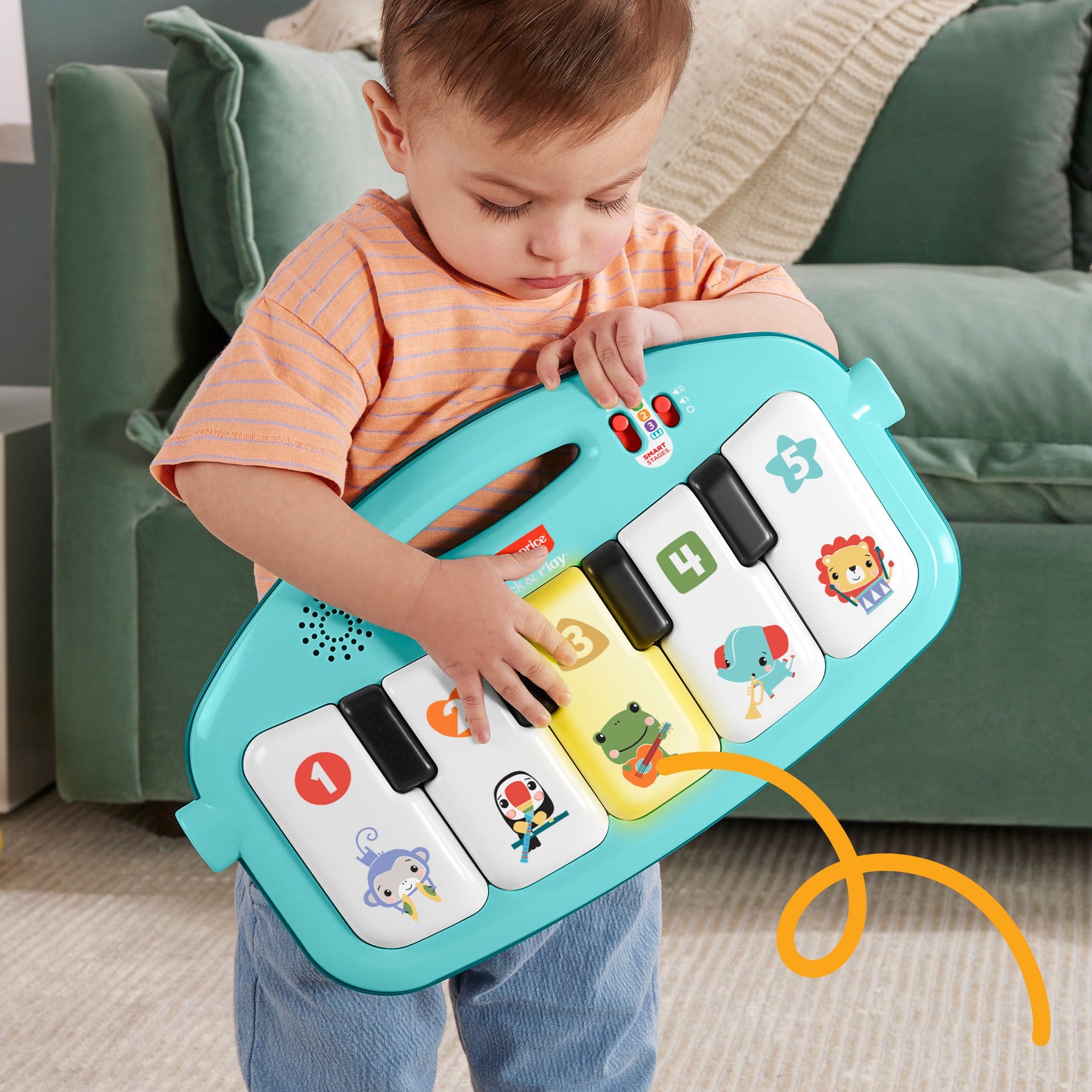 Glow And Grow Kick And Play Gym Blue 194735224104