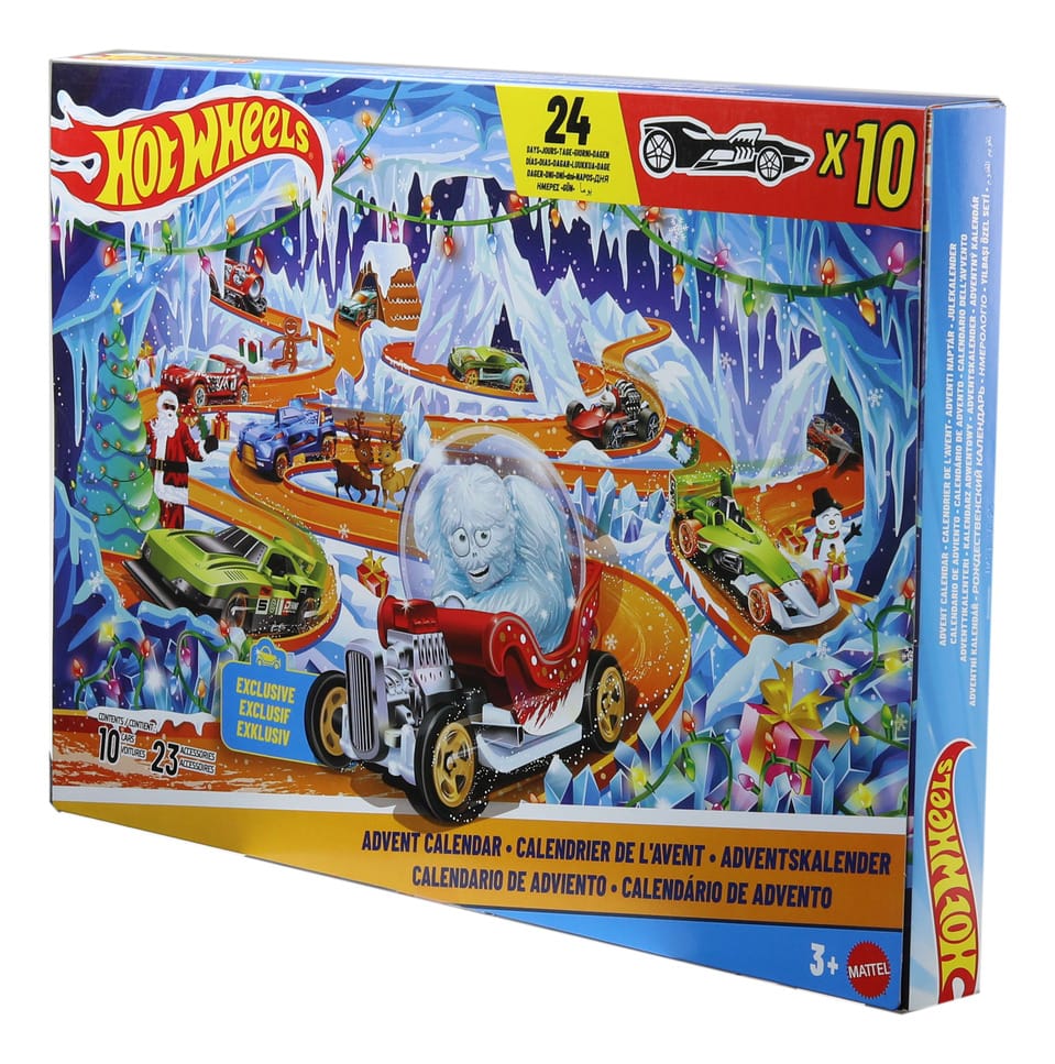 Hot Wheels 2026 Advent Calendar with 10 Cars and 24 Accessories 194735363384