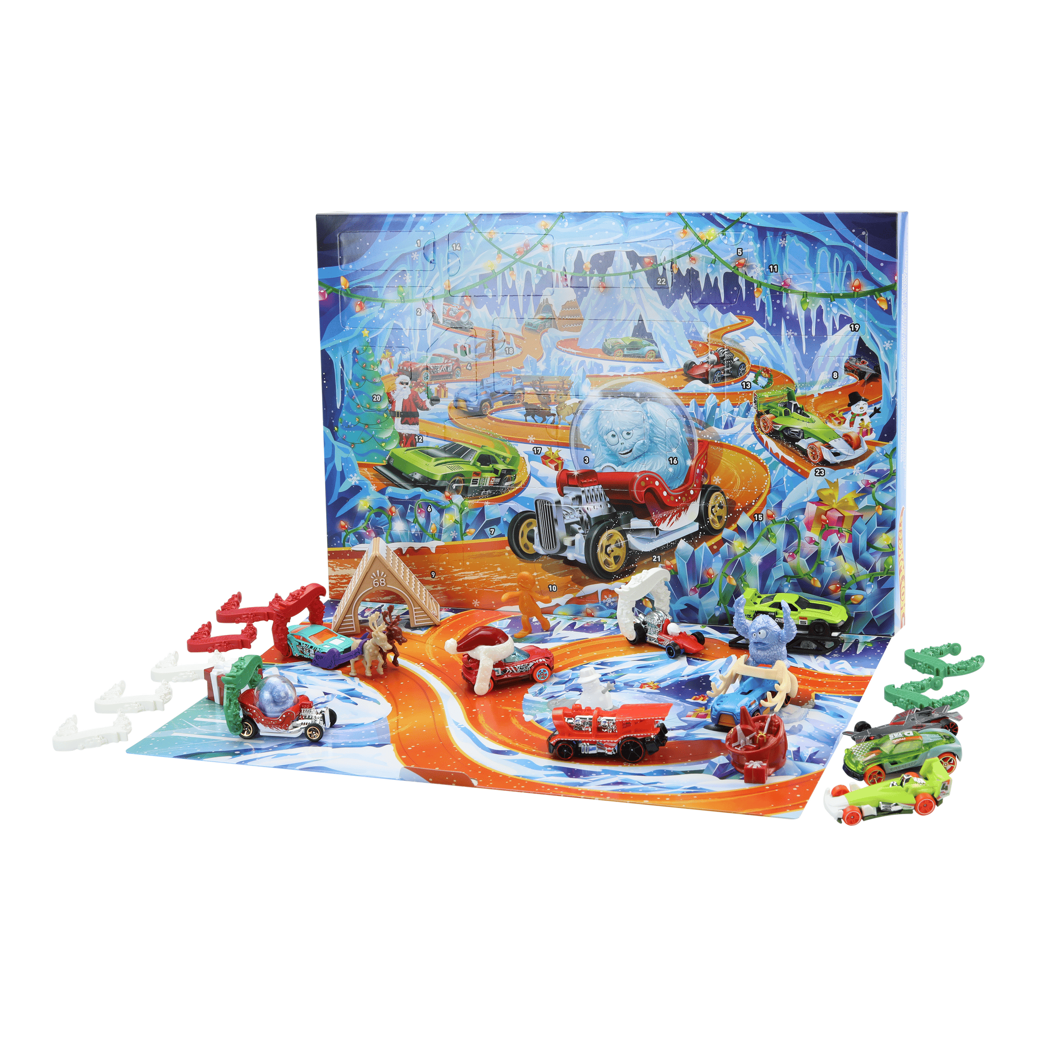 Hot Wheels 2026 Advent Calendar with 10 Cars and 24 Accessories 194735363384