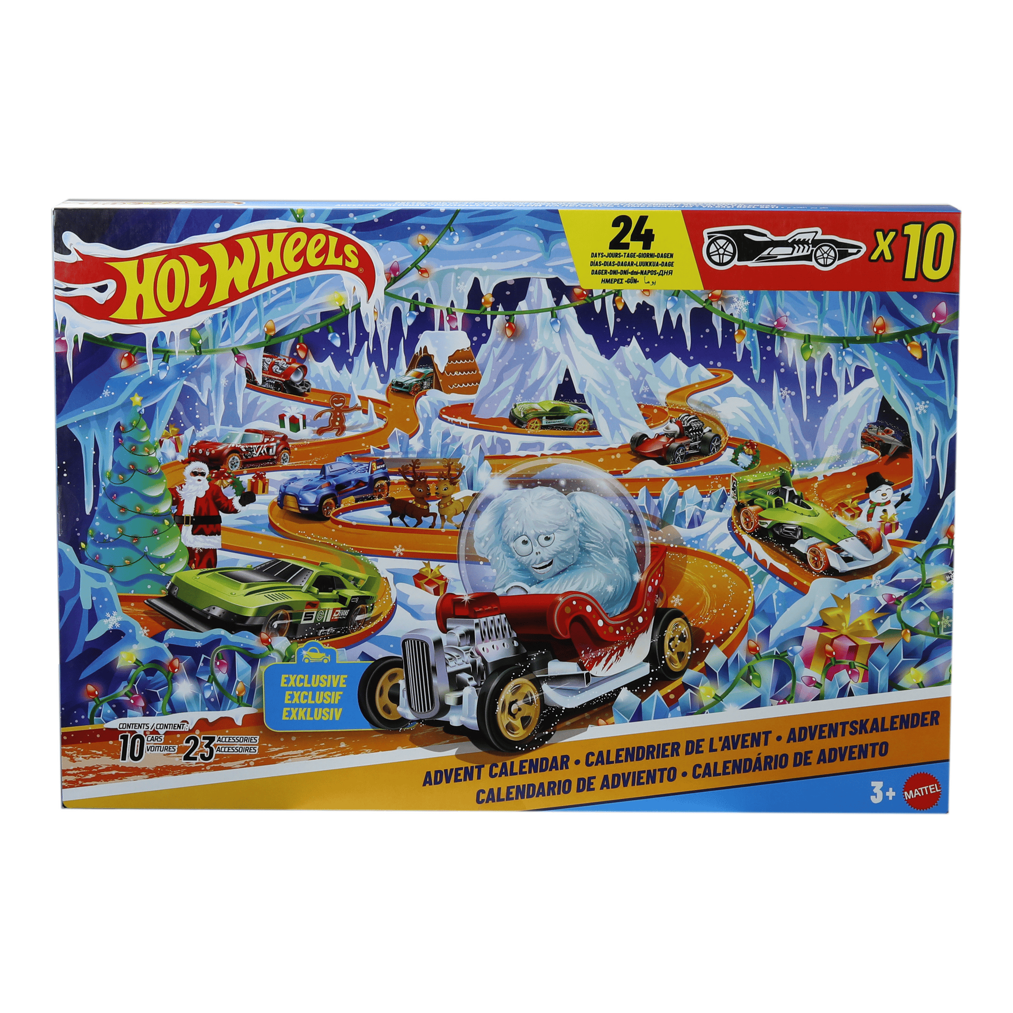 Hot Wheels 2026 Advent Calendar with 10 Cars and 24 Accessories 194735363384
