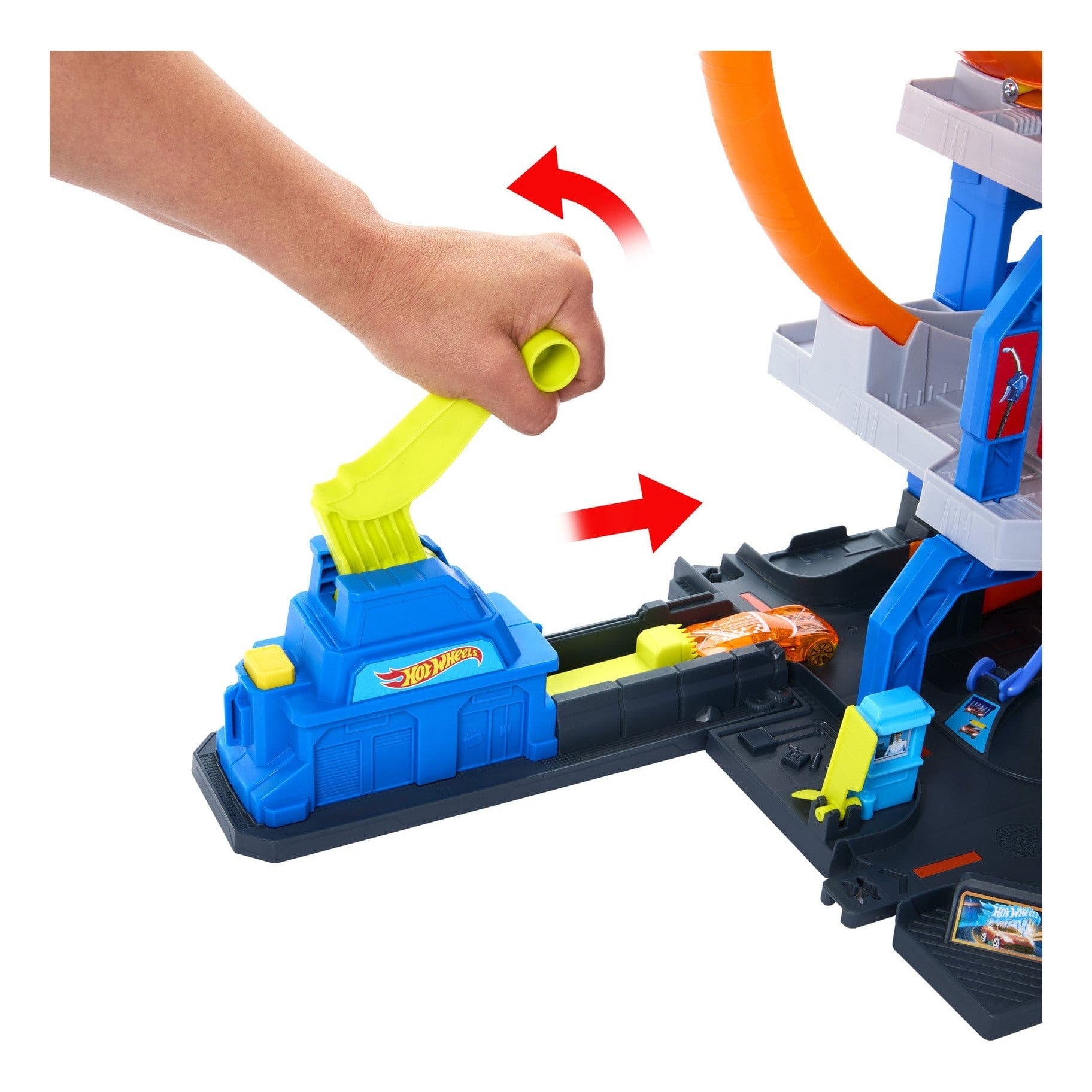 Hot Wheels City Mega Loop Garage Playset for Kids with Thrilling Adven