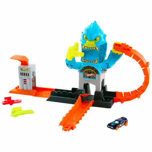 Hot Wheels City Supercharged Gorilla Repair Workshop Maintenance Centre Playset Plus