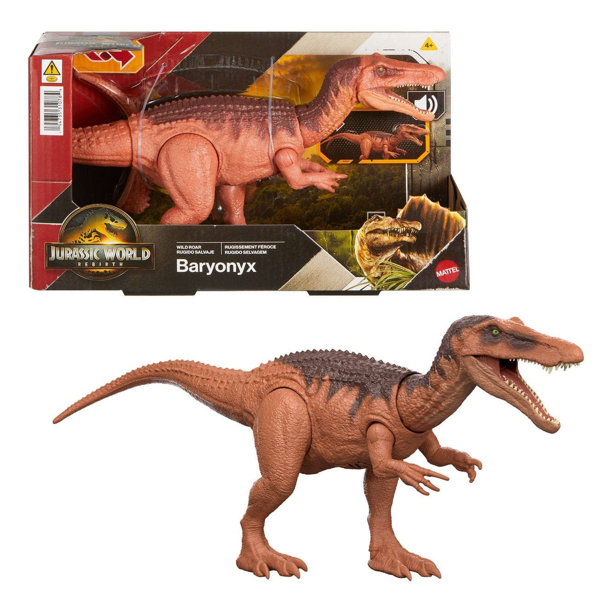 Jurassic World Saga Wild Roar Baryonyx Figure by Mattel 194735310784