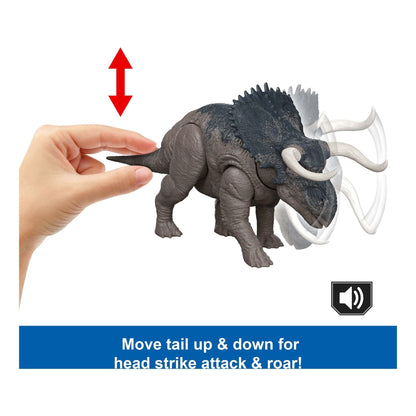 Jurassic World Saga Wild Roar Nasutoceratops Dinosaur Collectible Figure 194735310760