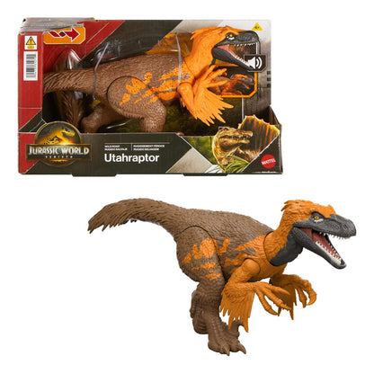 Jurassic World Saga Wild Roar Utahraptor Figure by Mattel 194735310791