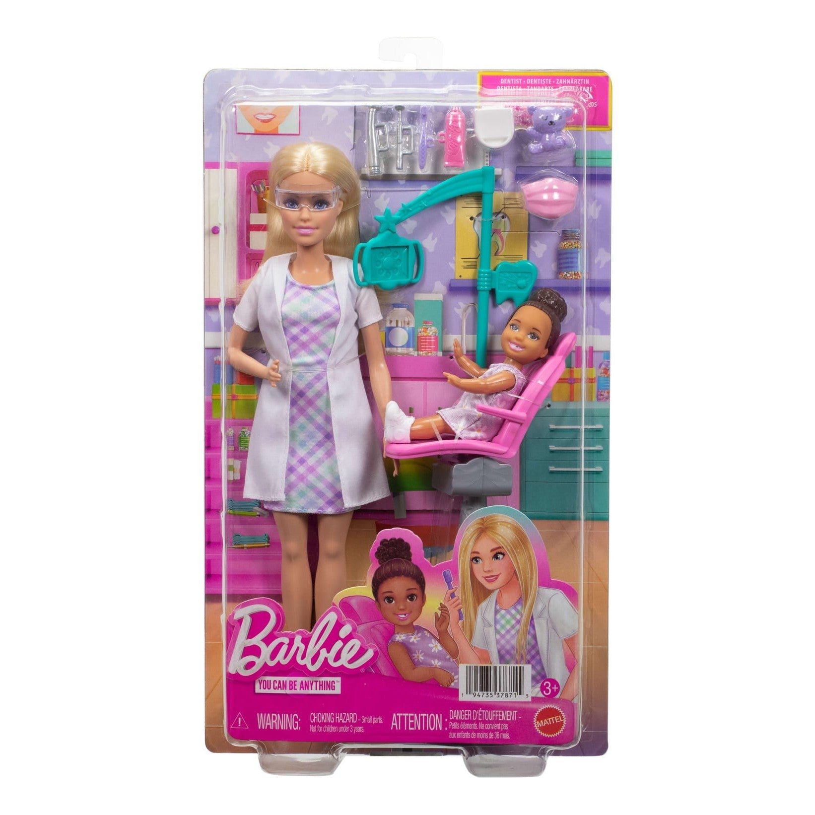 Mattel Barbie Official Dental Adventure Dentist Roleplay Clinic Set Playset