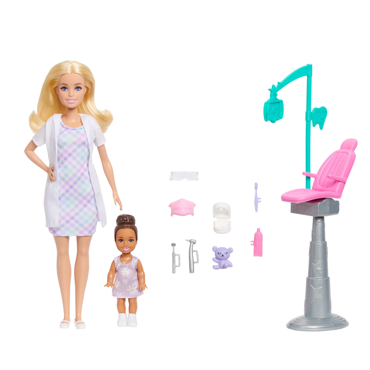 Mattel Barbie Official Dental Adventure Dentist Roleplay Clinic Set Playset