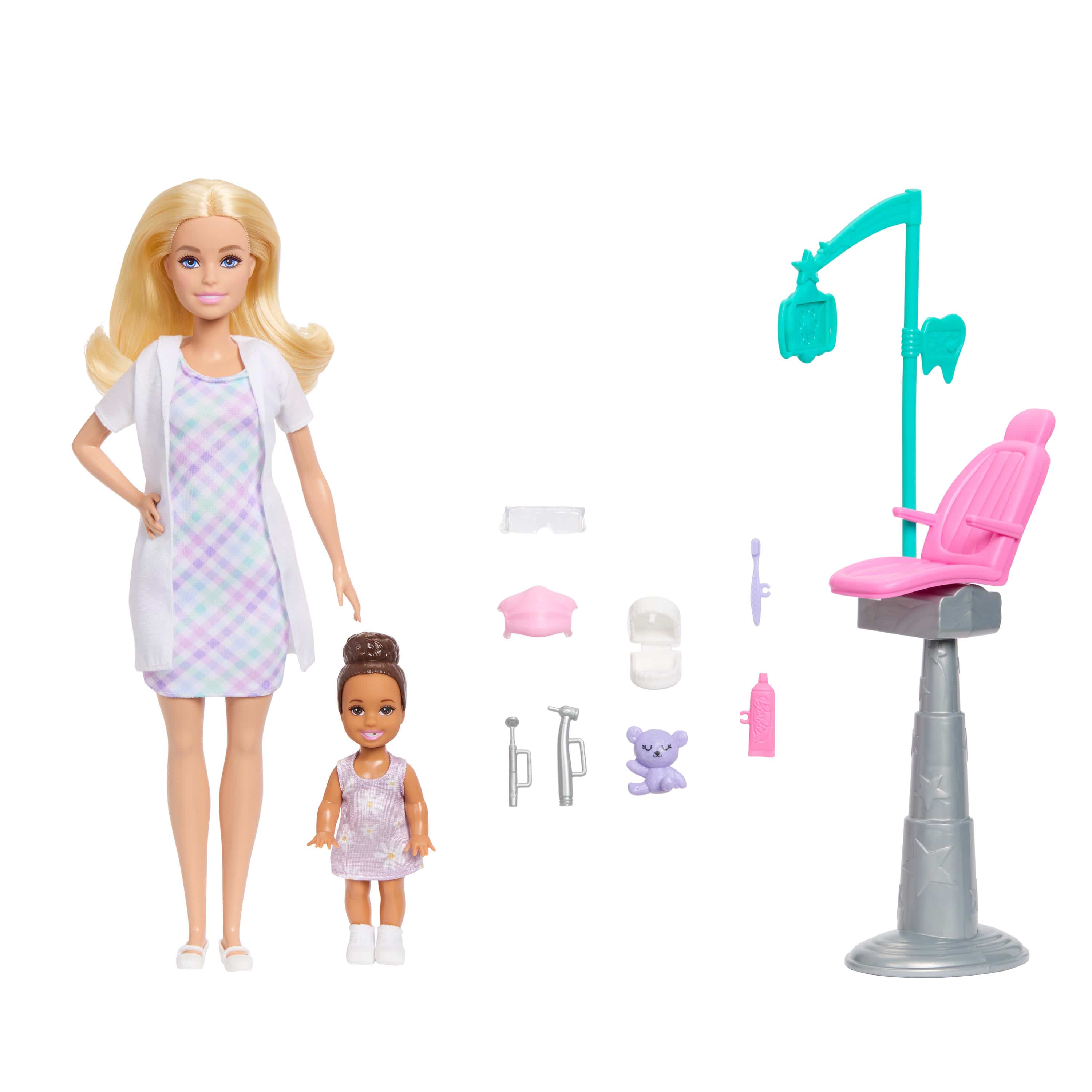 Mattel Barbie Official Dental Adventure Dentist Roleplay Clinic Set Playset
