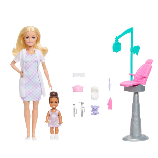 Mattel Barbie Official Dental Adventure Dentist Roleplay Clinic Set Playset