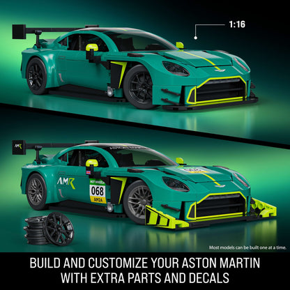 Mattel Brick Shop Hot Wheels ’24 Aston Martin Vantage GT3 Building Set