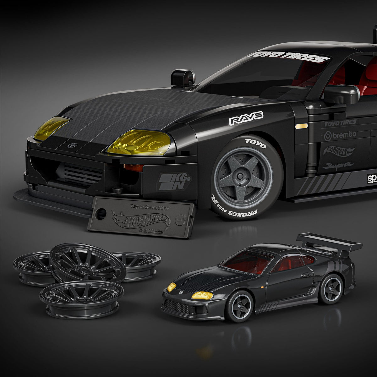 Mattel Brick Shop Hot Wheels ’94 Toyota Supra MKIV Building Set – 824 Pieces 194735349104